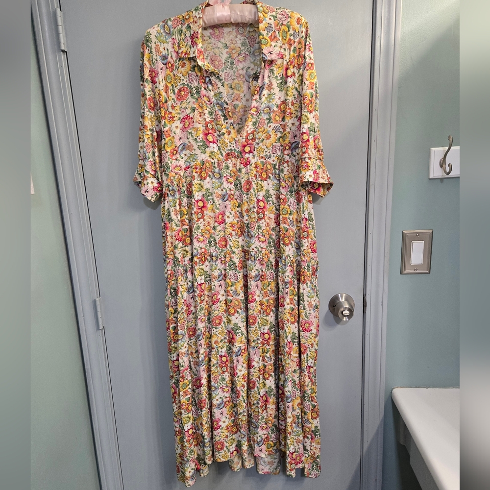 Floral Print Maxi Dress